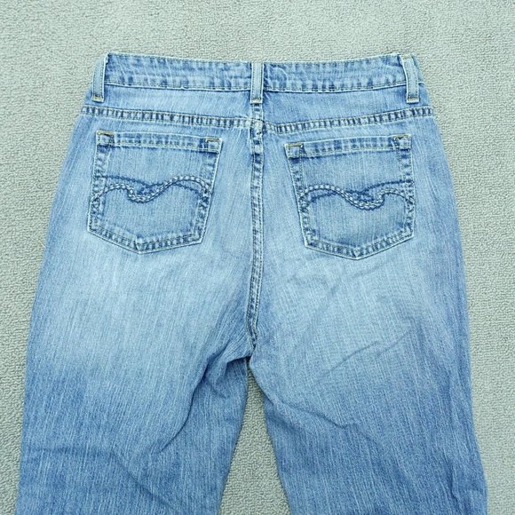 St John's Bay Bootcut Denim Jeans Women Size 6 Long Blue Cotton Blend - Picture 3 of 7